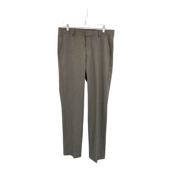 Berle Gray Flat Front Dress Pant Size 34R NWT - Picture 2 of 6